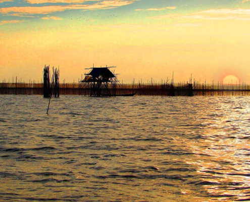 Tonle Sap Lake sunset