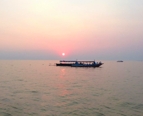 Tonle Sap Lake sunset